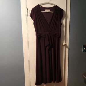 Evan Picone Deep Purple Midi Dress